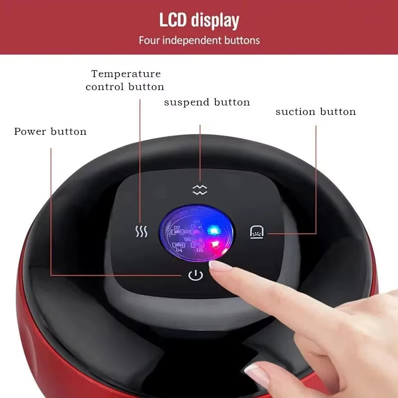 Electric Cupping Massage Therapy Device for Back, Neck, and Arms