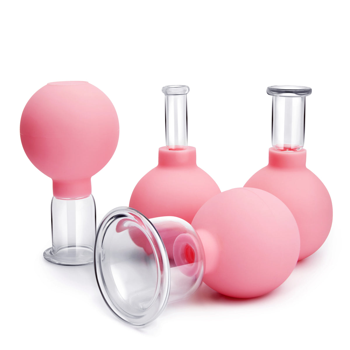 Rubber Anti-Cellulite Suction Cups for Facial Skin Lifting and Vacuum Cupping Massage Therapy