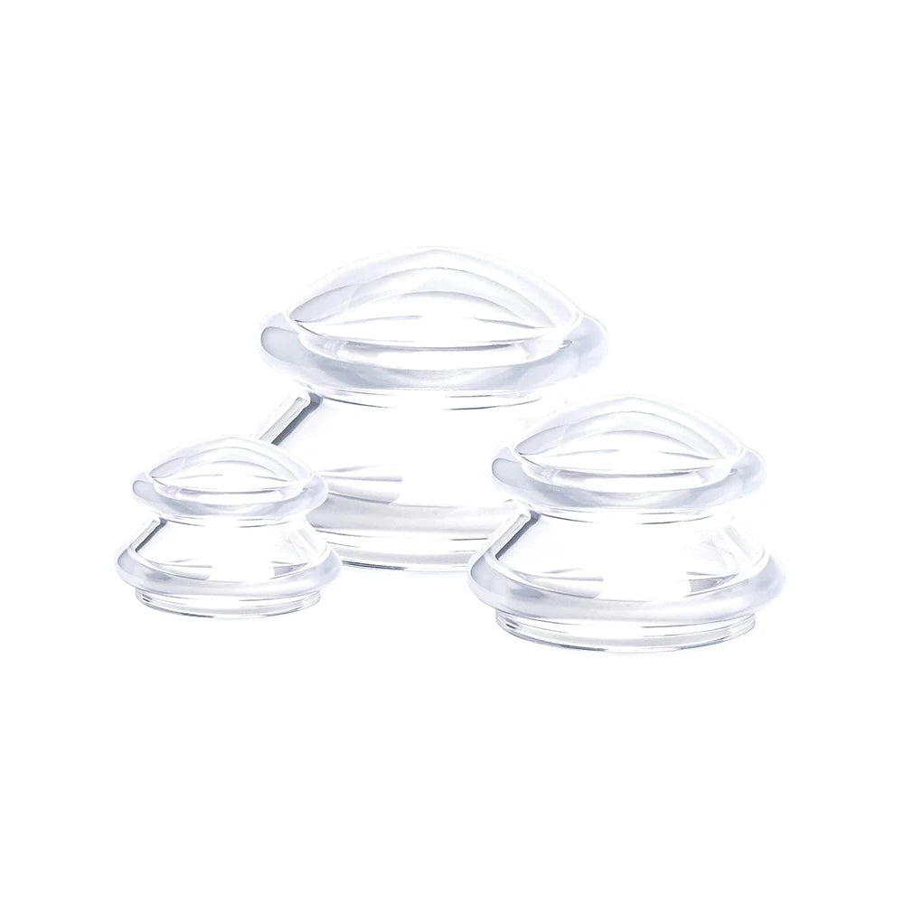Professional Silicone Cupping Therapy Set for Body and Face - Anti-Cellulite Suction Massage Cups